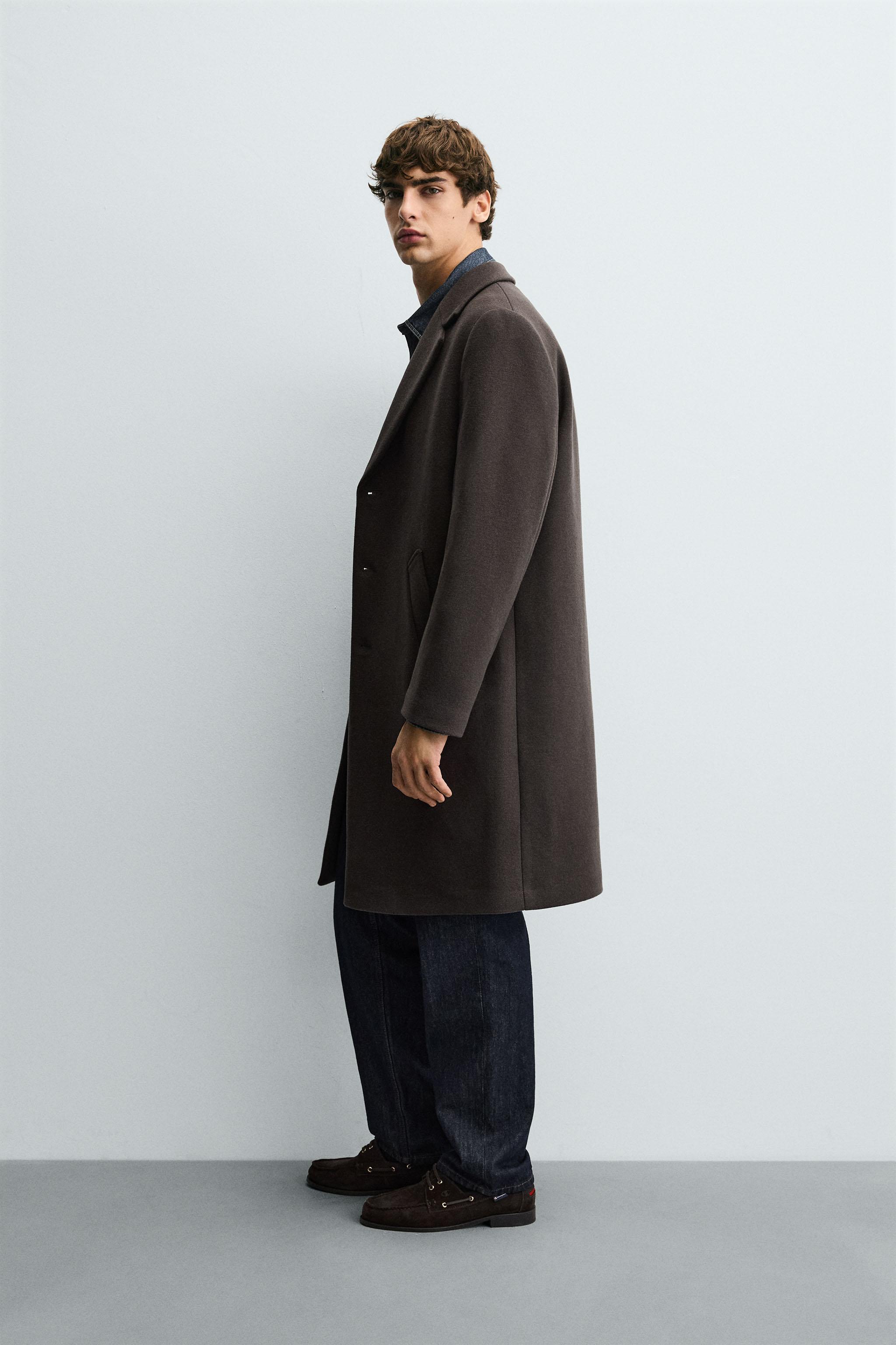 REGULAR FIT WOOL COAT